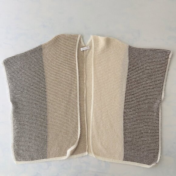 House of Harlow 1960 Kimono Shrug Knit Boho Poncho Style Cardigan Sweater OS - Picture 2 of 5